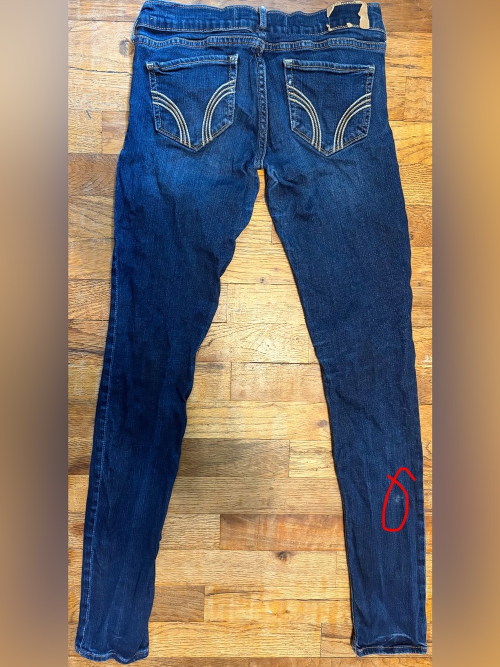 Hollister Women's Blue Skinny Jeans Size 25